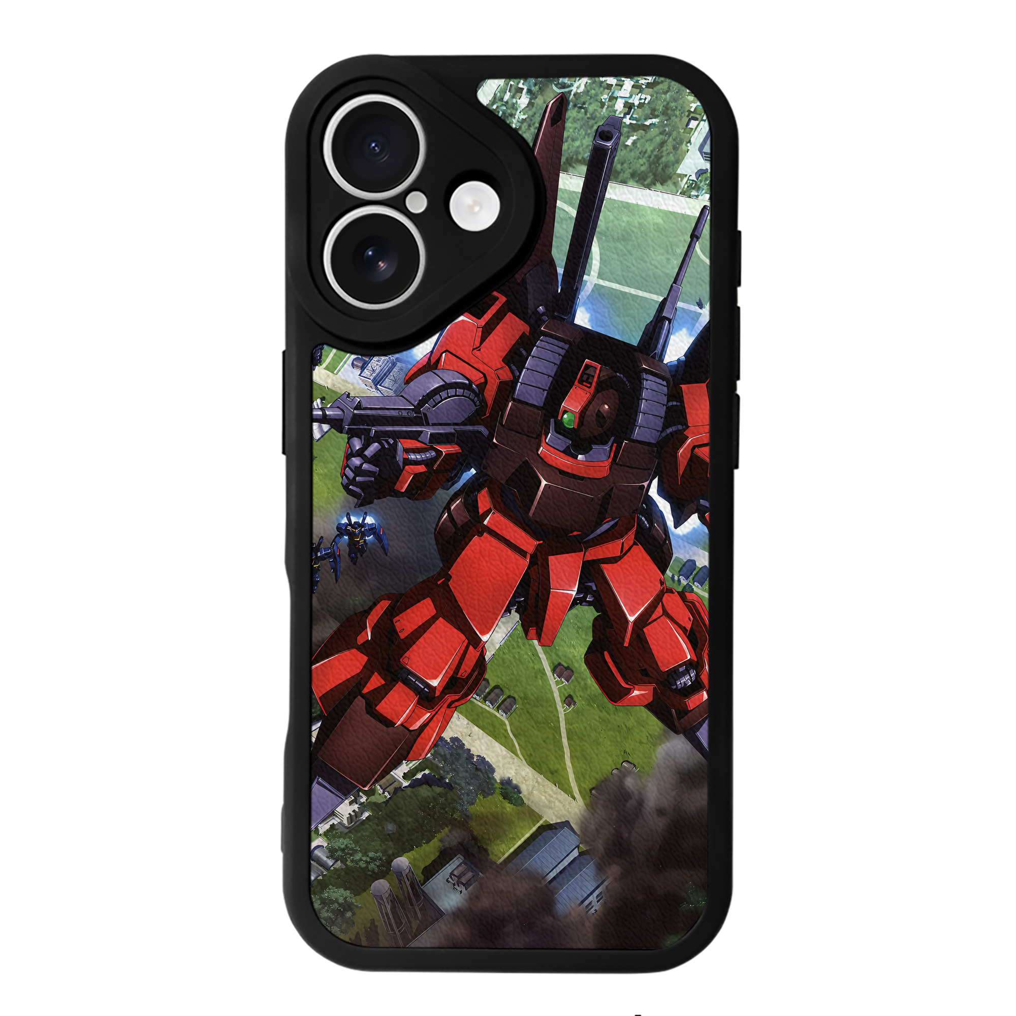 （画像用） 機動戦士ガンダム Mobile Suit Gundam 【iPhone 16シリーズ対応】シリコンスマホケース（レザー調） 材質：シリコン